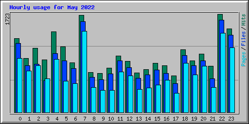 Hourly usage for May 2022