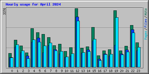 Hourly usage for April 2024