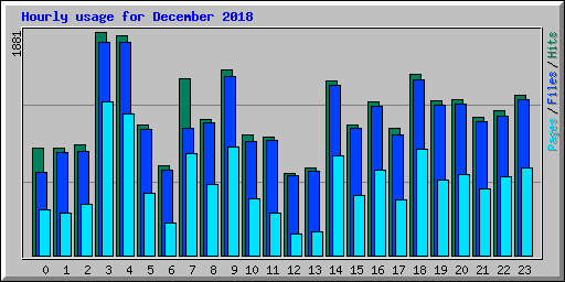Hourly usage for December 2018