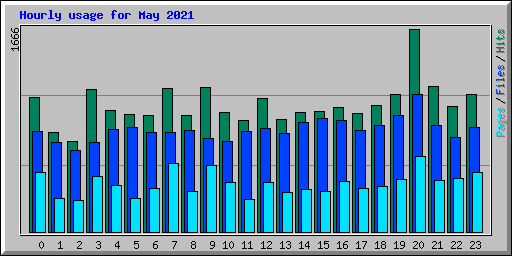Hourly usage for May 2021