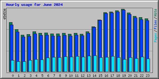Hourly usage for June 2024