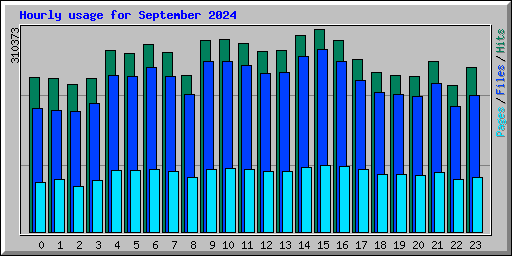 Hourly usage for September 2024