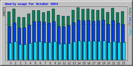 Hourly usage for October 2024