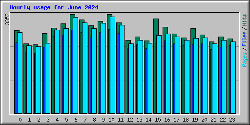 Hourly usage for June 2024