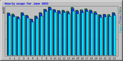 Hourly usage for June 2022