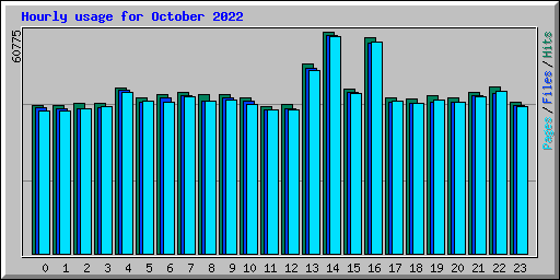 Hourly usage for October 2022