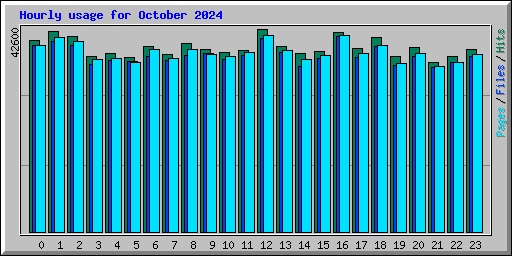 Hourly usage for October 2024