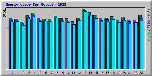Hourly usage for October 2025